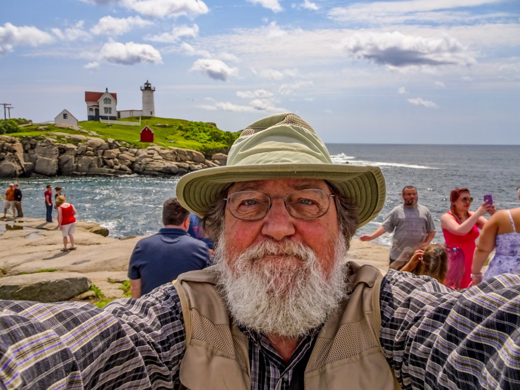Me at Nubble Light, in Maine